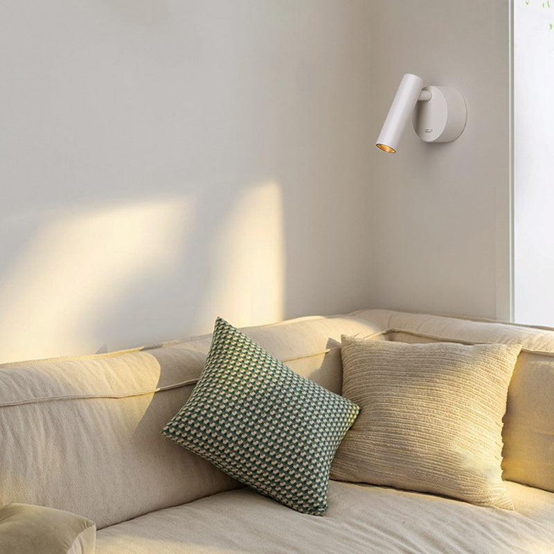 Aluminum Round Cylinder Living Wall Lamp