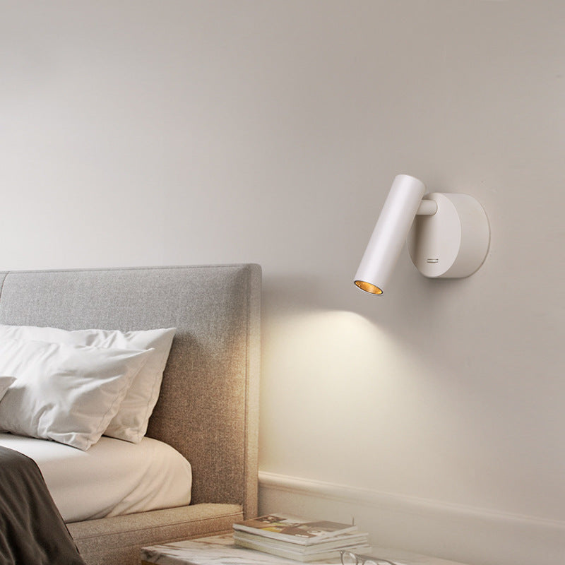 Aluminum Round Cylinder Living Wall Lamp