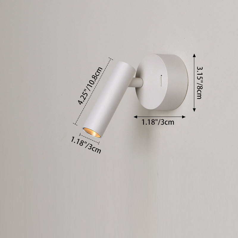 Aluminum Round Cylinder Living Wall Lamp