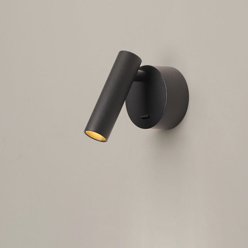 Aluminum Round Cylinder Living Wall Lamp