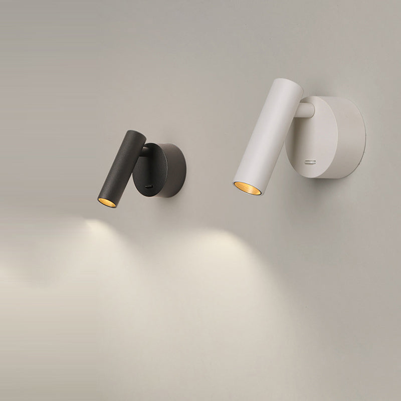 Aluminum Round Cylinder Living Wall Lamp