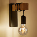 Wood Arm Wall Lamp