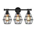 Wrought Iron Cage 3-Light Outdoor Light