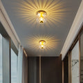 Glass Sun Shape Full Wall Lamp