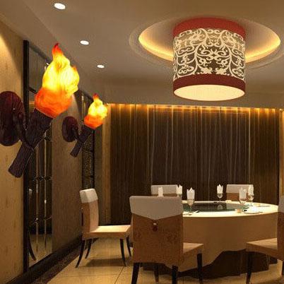 Resin Torch Wall Lamp