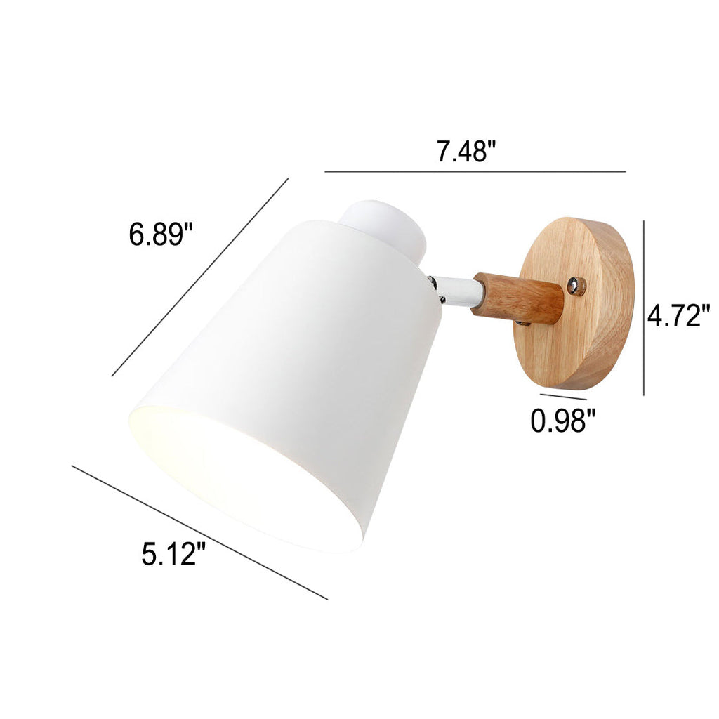 Macaron Barrel Wooden Chassis Wall Lamp
