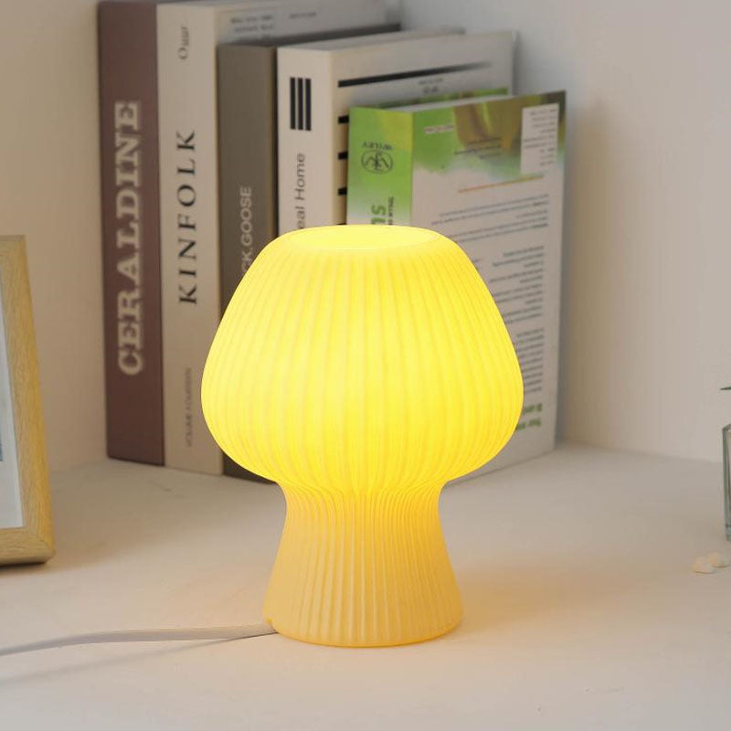 Glass Tulip Design Night Table Lamp