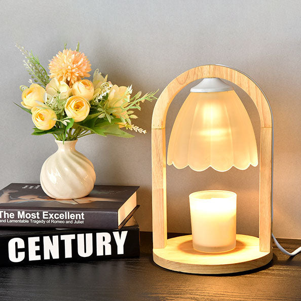 Wood Melting Wax Table Lamp