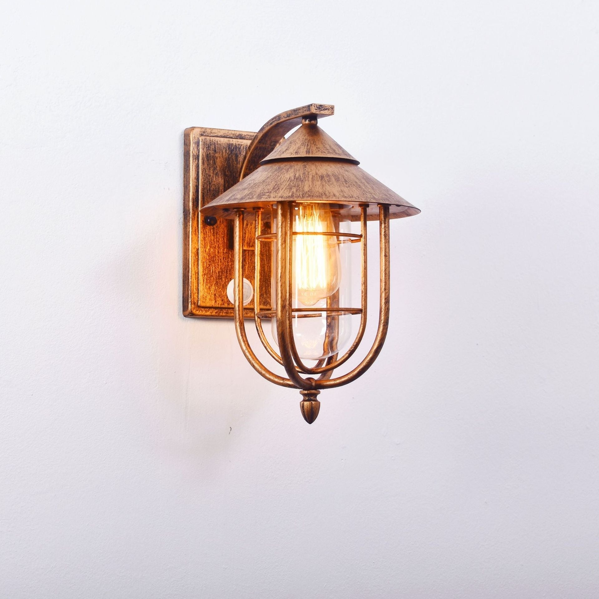 Human Sensing Iron Glass Outdoor Light