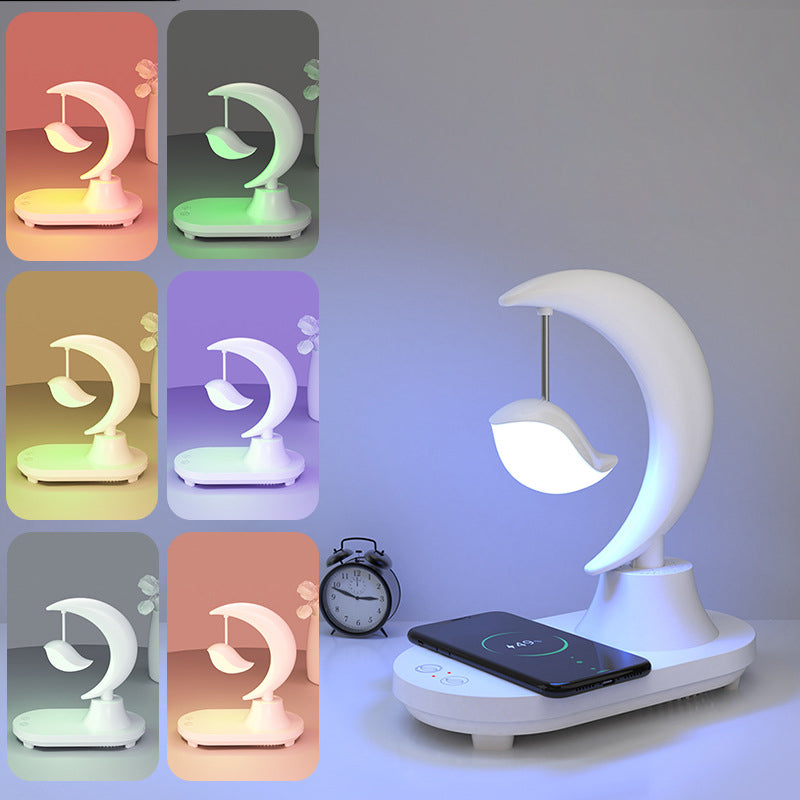 ABS Moon Shape Bluetooth Table Lamp