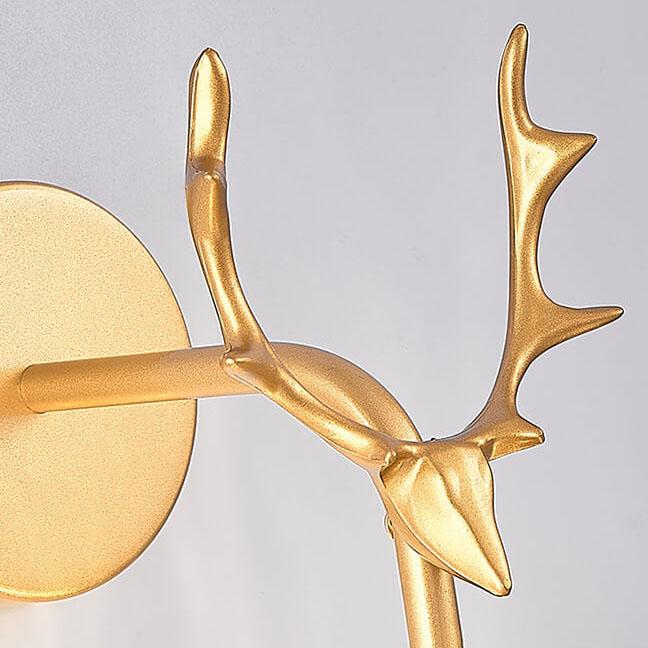Antler Glass Ball Wall Lamp
