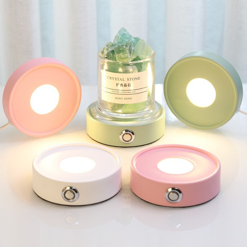 Round Rechargeable Mood Night Table Lamp