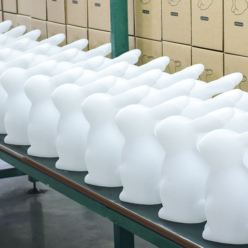 Rabbit PE Bedroom Table Lamp