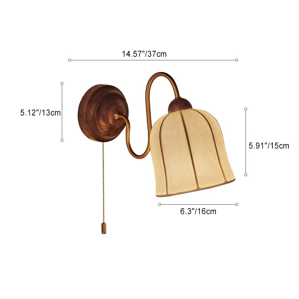 Round Dome Cup Shape Wall Lamp