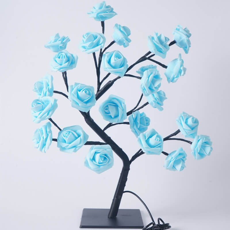 24 Simulation Rose Tree 24-Light Table Lamp