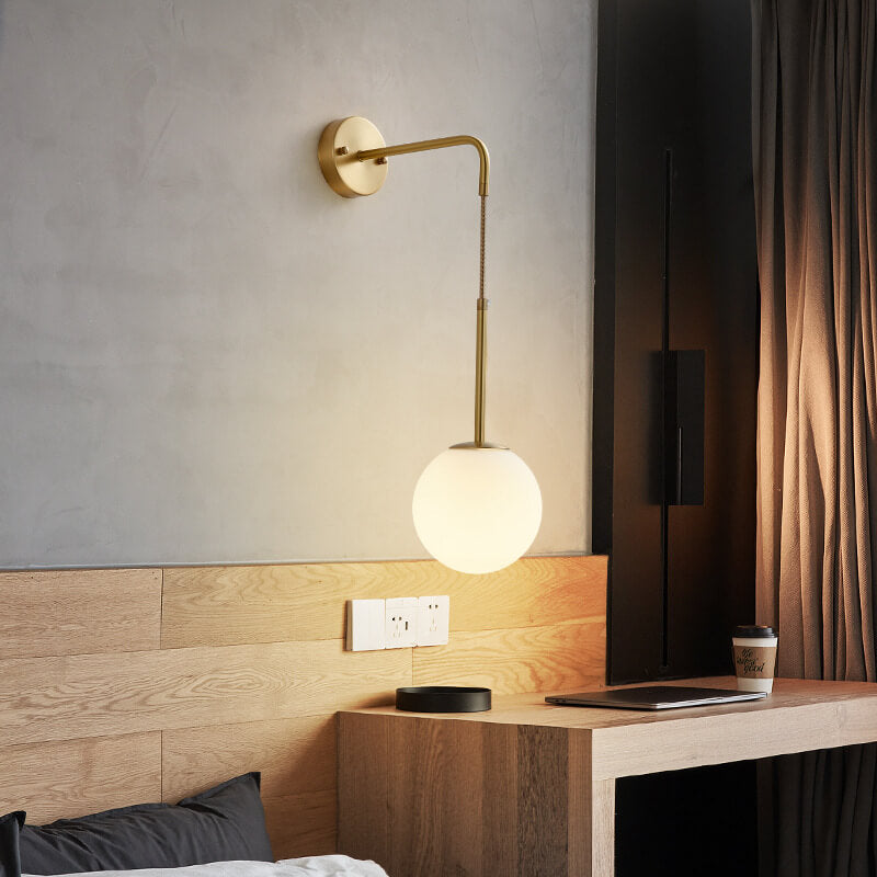 Glass Ball Globe Wall Lamp