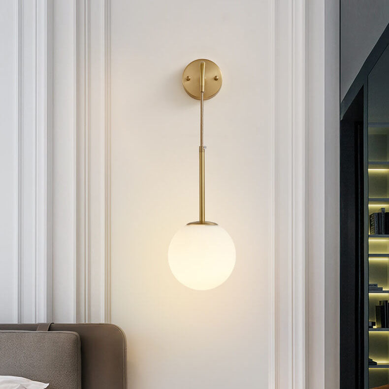 Glass Ball Globe Wall Lamp