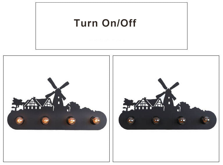 Wrought Iron 4-Light Outdoor Light