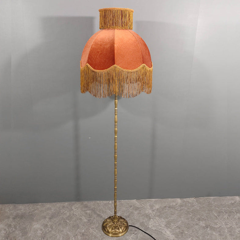 Traditional Vintage Cylinder Semicircle Floor Lamp