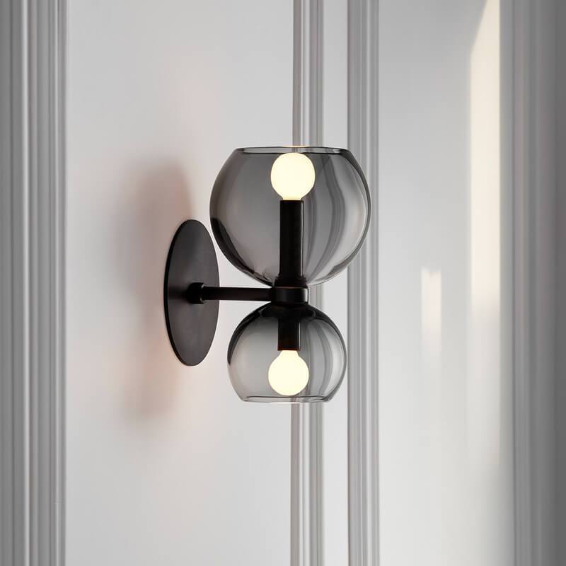 Bowl Shaped 2-Light Wall Lamp
