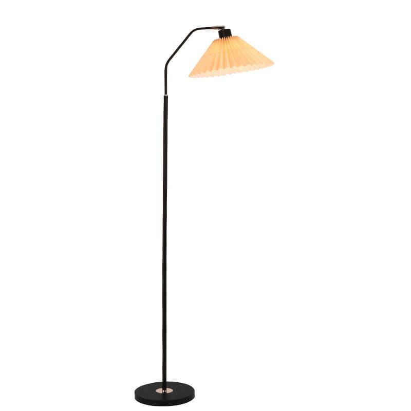 Minimalist Fabric Pleated Shade Floor Lamp