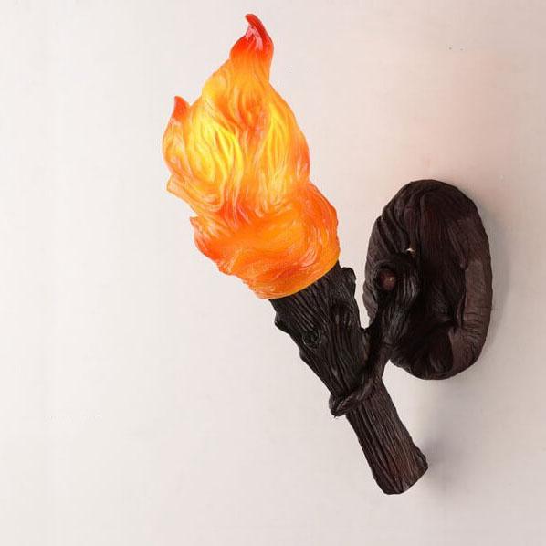 Resin Torch Wall Lamp