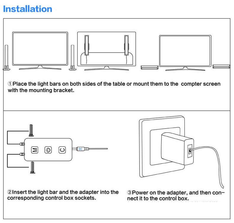 Long Strip RGB Table Lamp