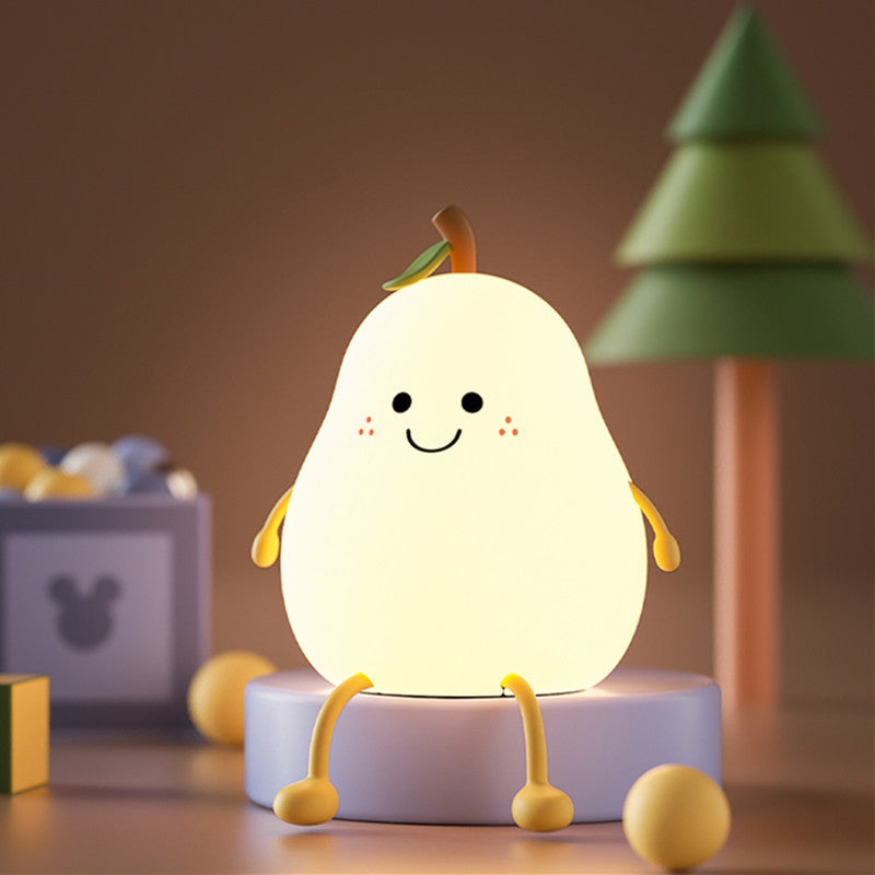 Fruit Pear Silicone Night Table Lamp