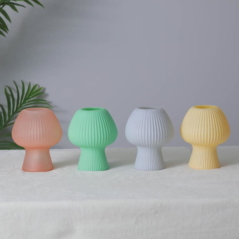 Glass Tulip Design Night Table Lamp