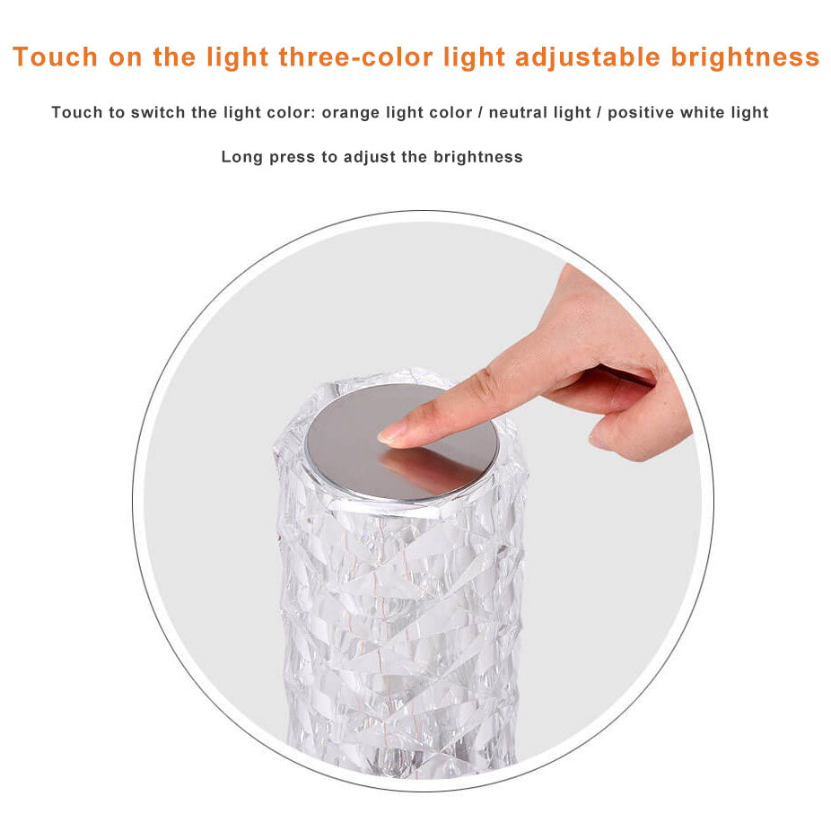 Rose Petal Remote Control Table Lamp
