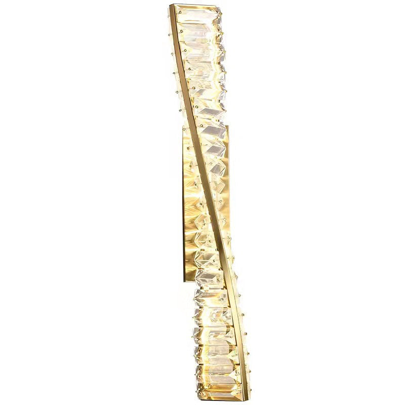 Crystal Spiral Design Wall Lamp