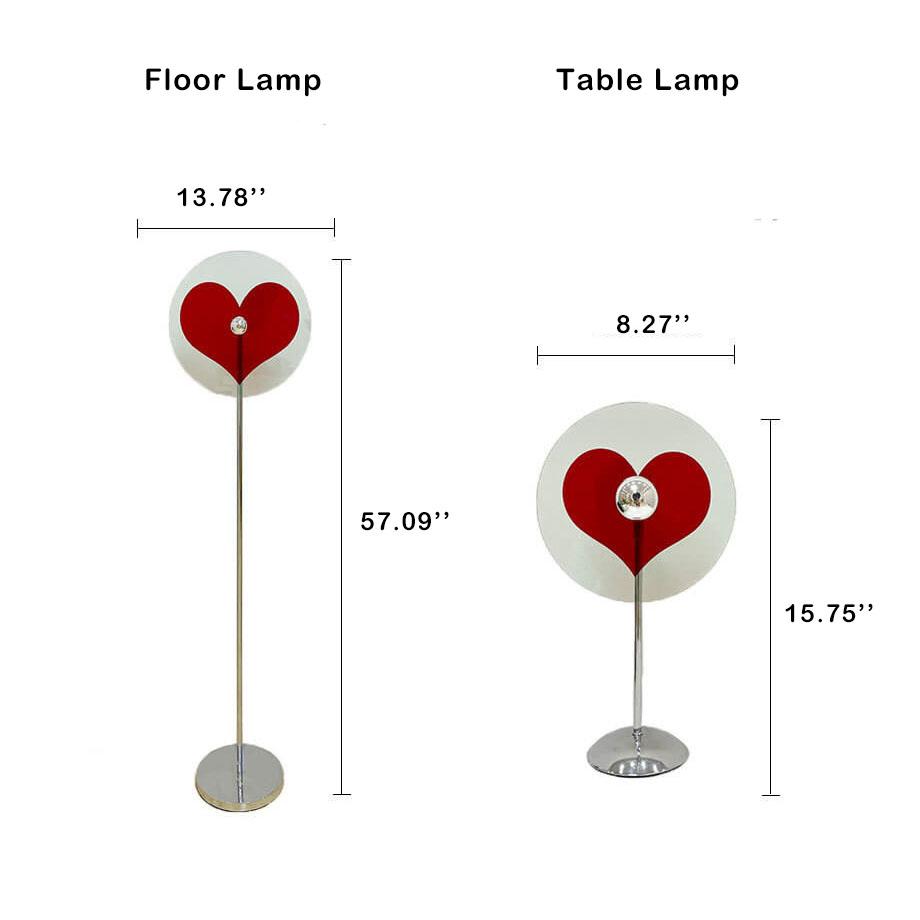 Creative Heart Shape Vibes Floor Lamp