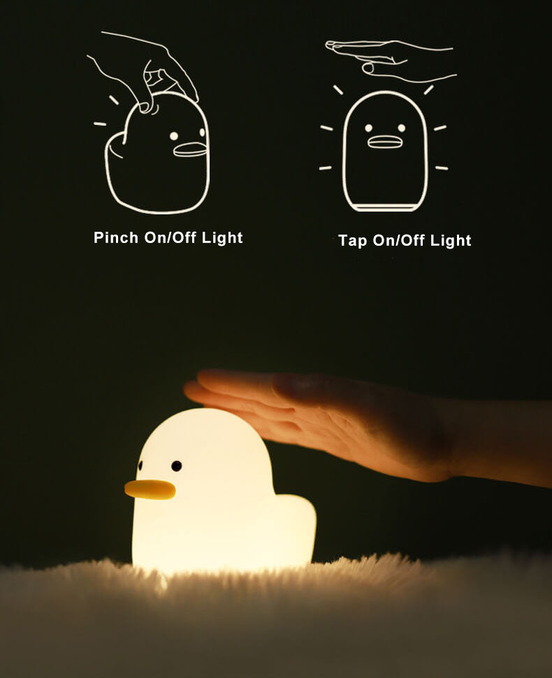 Cute Duck Pat Decoration Table Lamp