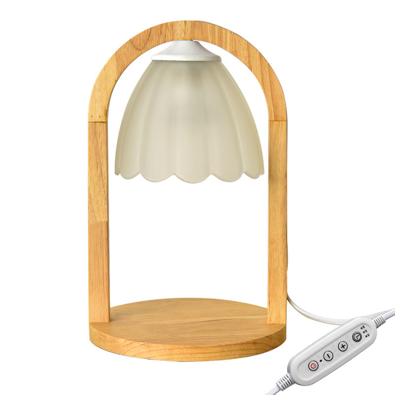Wood Melting Wax Table Lamp