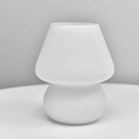 Glass Mushroom Night Table Lamp