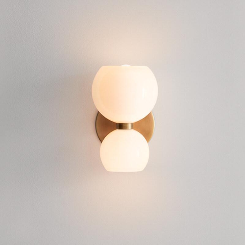 Bowl Shaped 2-Light Wall Lamp