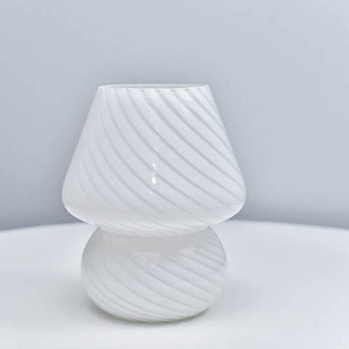 Glass Mushroom Night Table Lamp