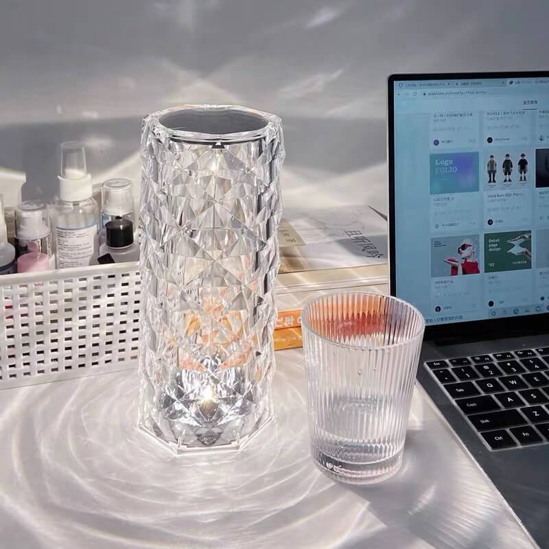 Rose Petal Remote Control Table Lamp