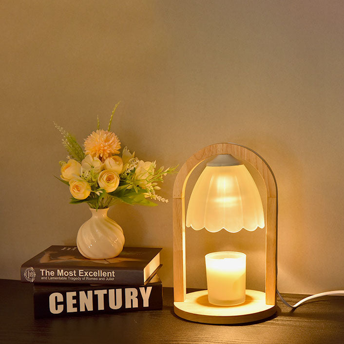 Wood Melting Wax Table Lamp