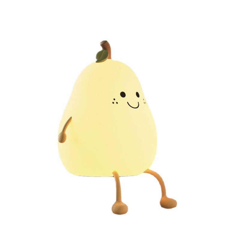 Fruit Pear Silicone Night Table Lamp
