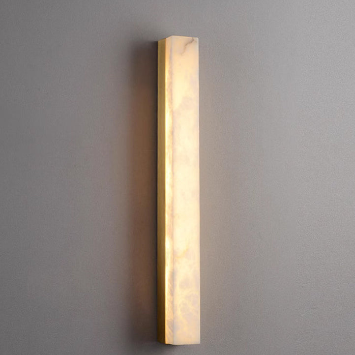 Strip Copper Marble Living Wall Lamp
