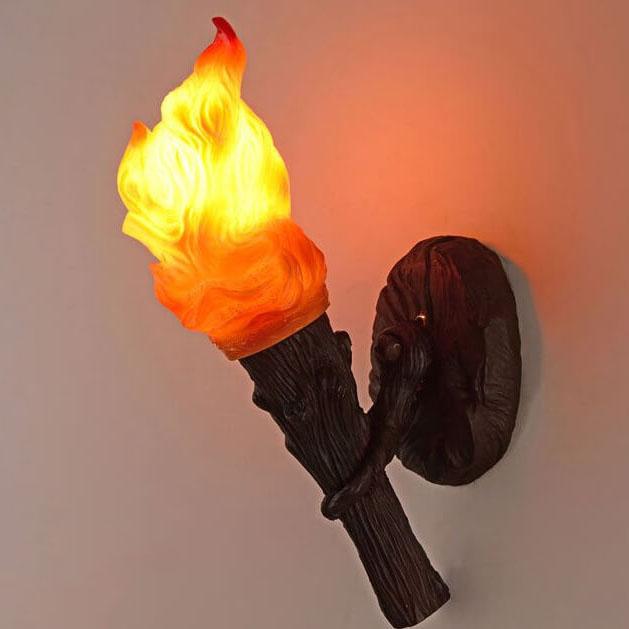 Resin Torch Wall Lamp