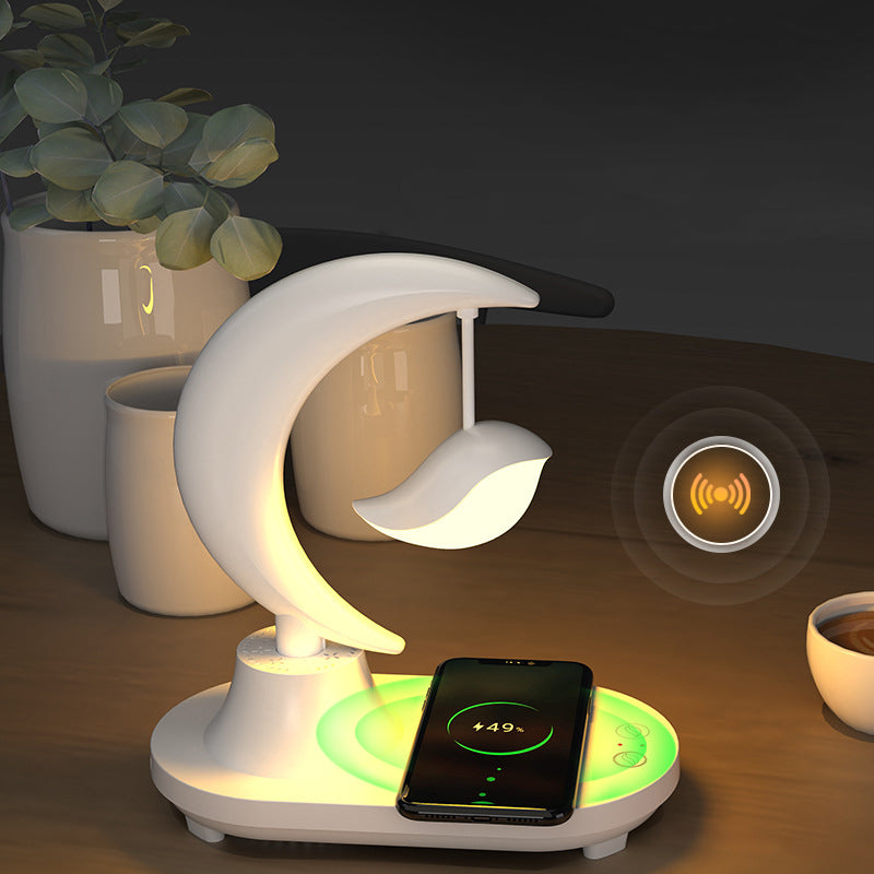 ABS Moon Shape Bluetooth Table Lamp