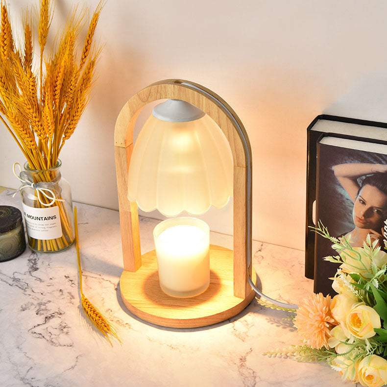 Wood Melting Wax Table Lamp
