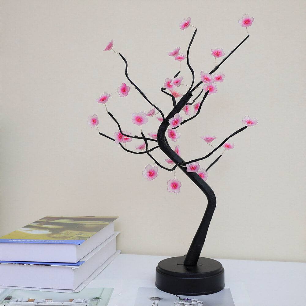 Bonsai Tree Plum Blossom Table Lamp