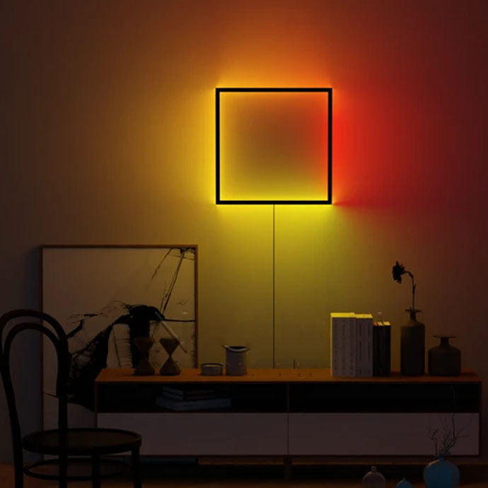 RGB Square Shape Aluminum Wall Lamp