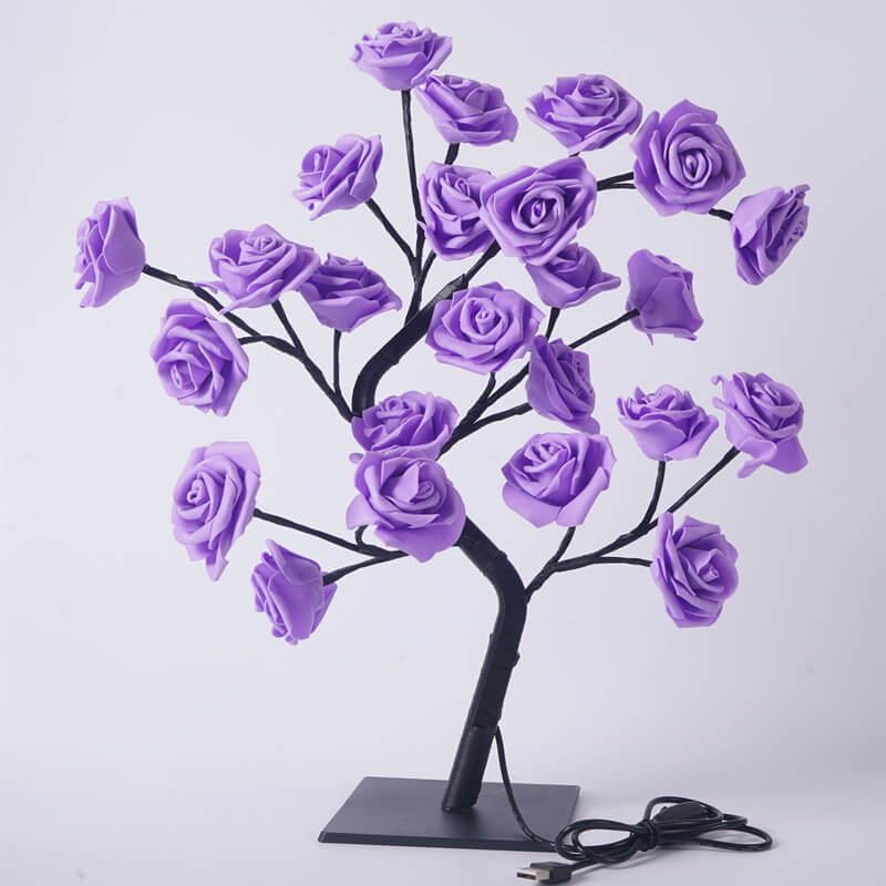 24 Simulation Rose Tree 24-Light Table Lamp