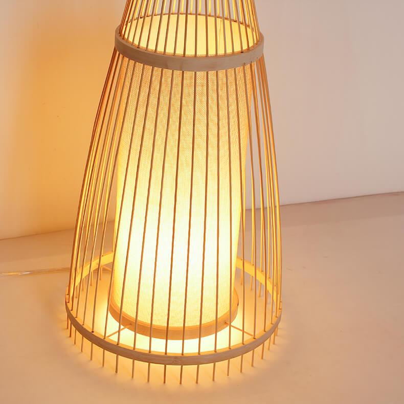 Bamboo Hut Floor Lamp