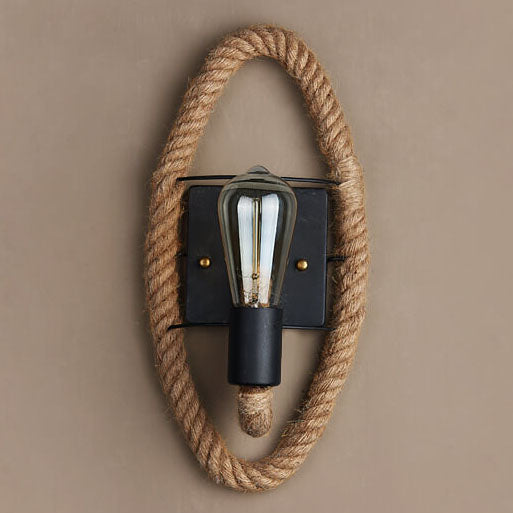 Hemp Rope Design Wall Lamp