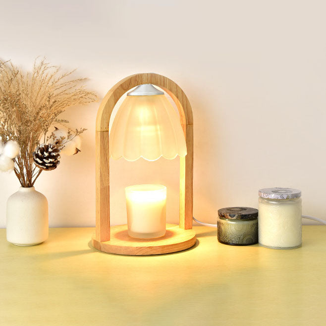 Wood Melting Wax Table Lamp